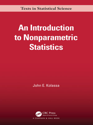 cover image of An Introduction to Nonparametric Statistics